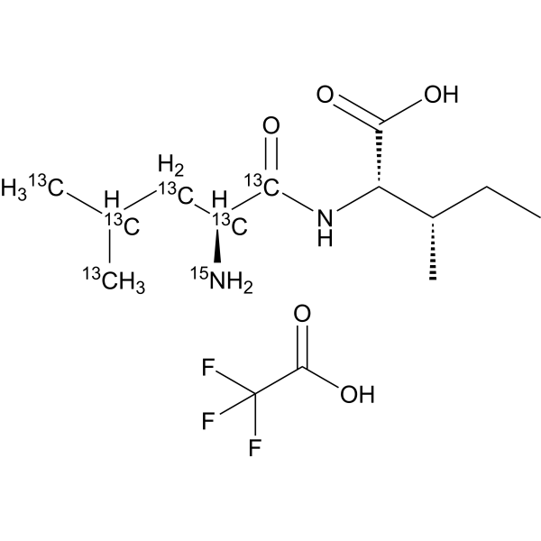 (Leu-13C6,15N)-Ile-OH TFA (L-Leucyl-13C6,15N-L-isoleucine TFA)